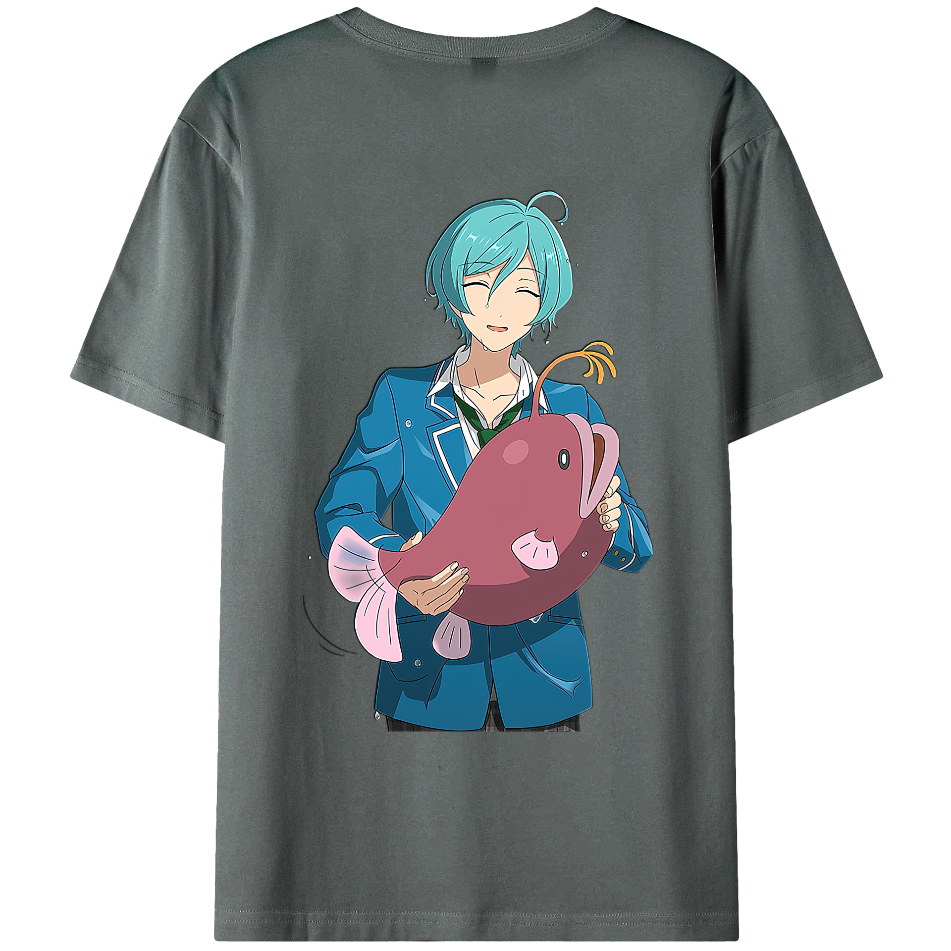 （画像用） あんさんぶるスターズ! Ensemble Stars 綿100％ メンズ半袖Tシャツ（バックプリント） 通気性